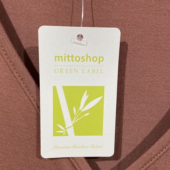 Mittoshop MTS Short Sleeve Top Cinnamon Brown Size Small New - Picture 4 of 5